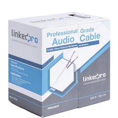 Cable para audio profesional de 2 conductores calibre 18 para aplicaciones de audio y automatización bobina de 152 m