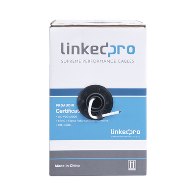 Cable para audio profesional de 2 conductores calibre 18 para aplicaciones de audio y automatización bobina de 152 m