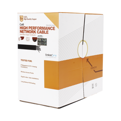 Bobina de Cable de 152.5 Metros (500 Pies) Cat6+ Calibre 23 Alto Desempeño, Super Flexible, UL, Color Azul, para Aplicaciones de Video Vigilancia, HD, y Redes de Datos. Uso Interior.
