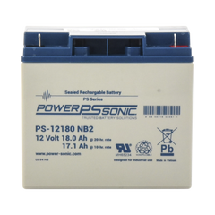 Batería 12V, 18AH, Para Respaldo, Tecnologías AGM/VRLA, Diseño De Vida Útil 5 Años, Terminales Tipo NB2, Listada UL, Libre De Mantenimiento