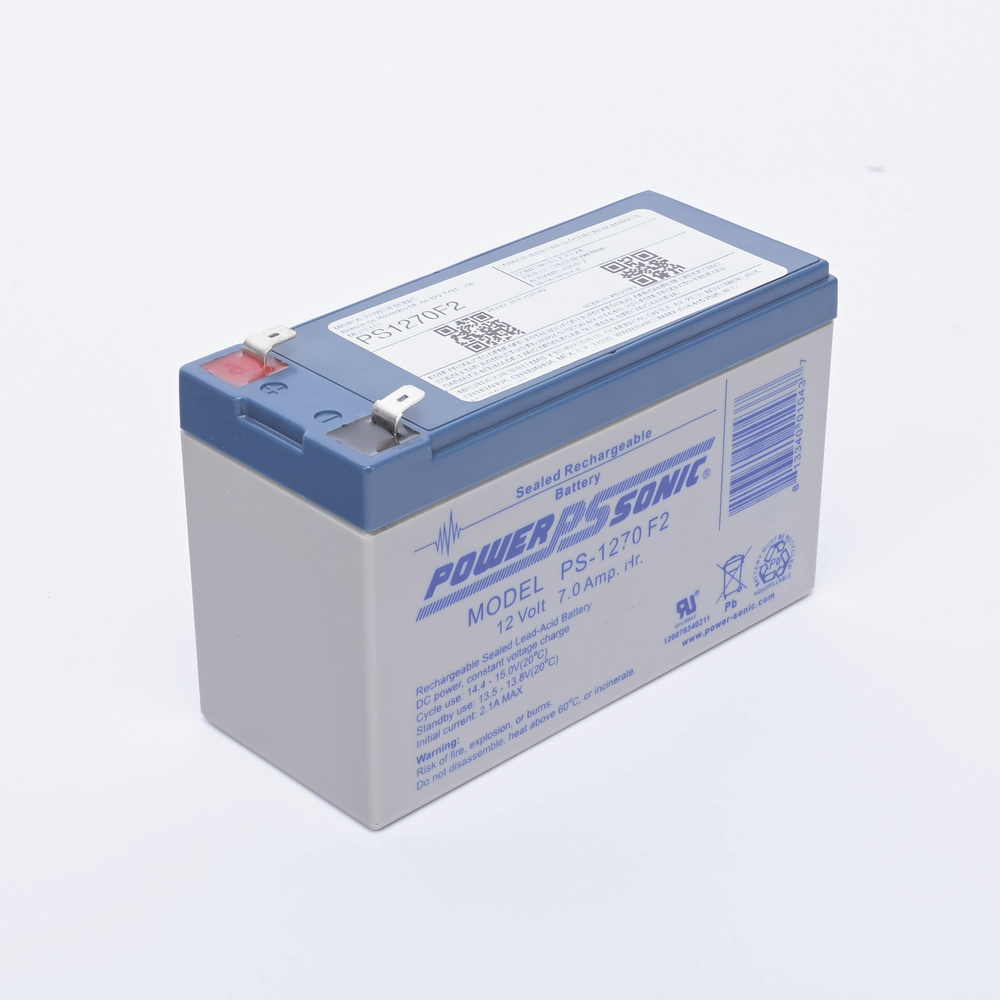 Batería 12V, 7AH, Para Respaldo, Tecnologías AGM/VRLA, 5 Años Vida Útil, Terminales F2, Reconocida UL