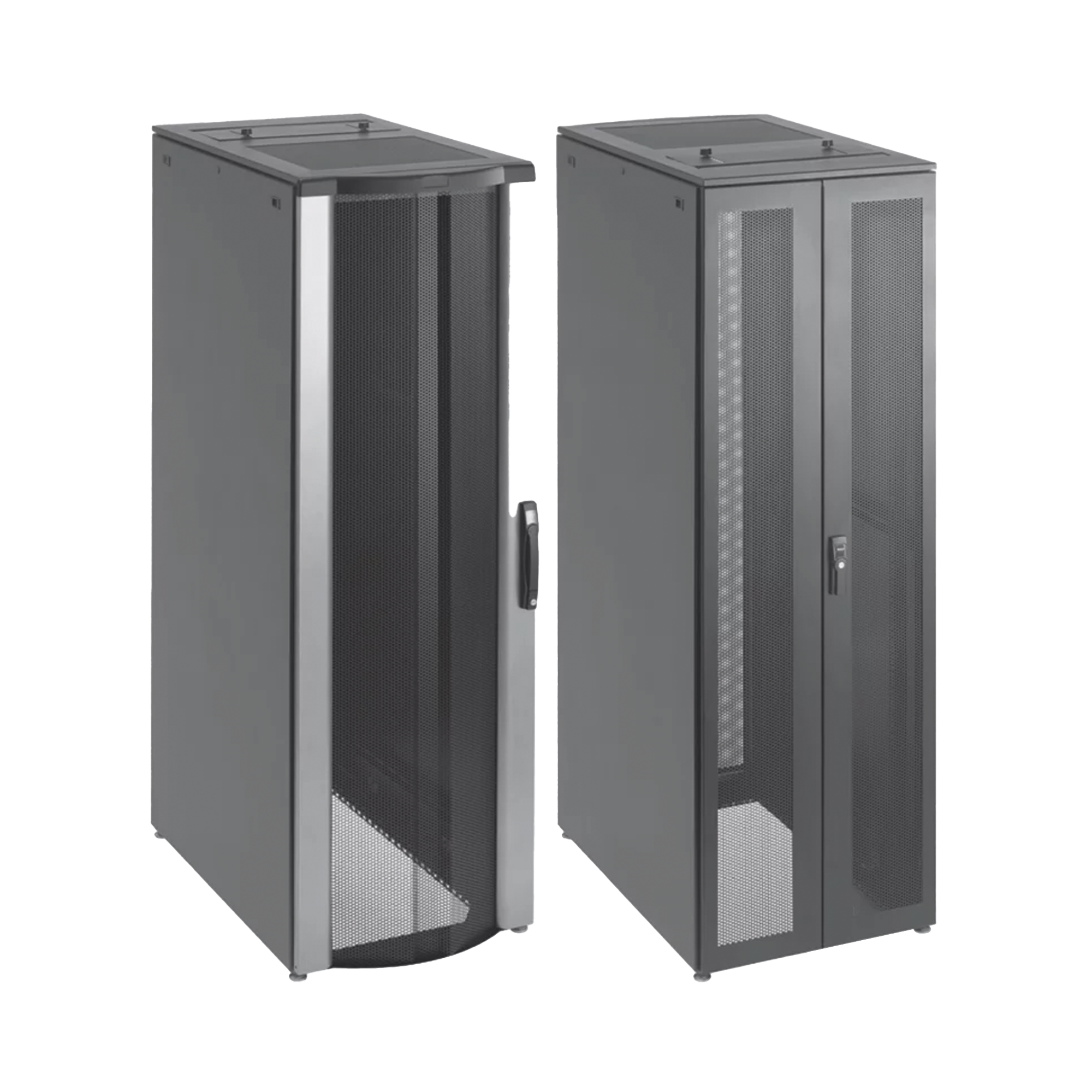 Gabinete de Telecomunicaciones de 42 UR ProLine FloTek, 600 mm de Ancho, 1000 mm de Profundidad, Color Negro