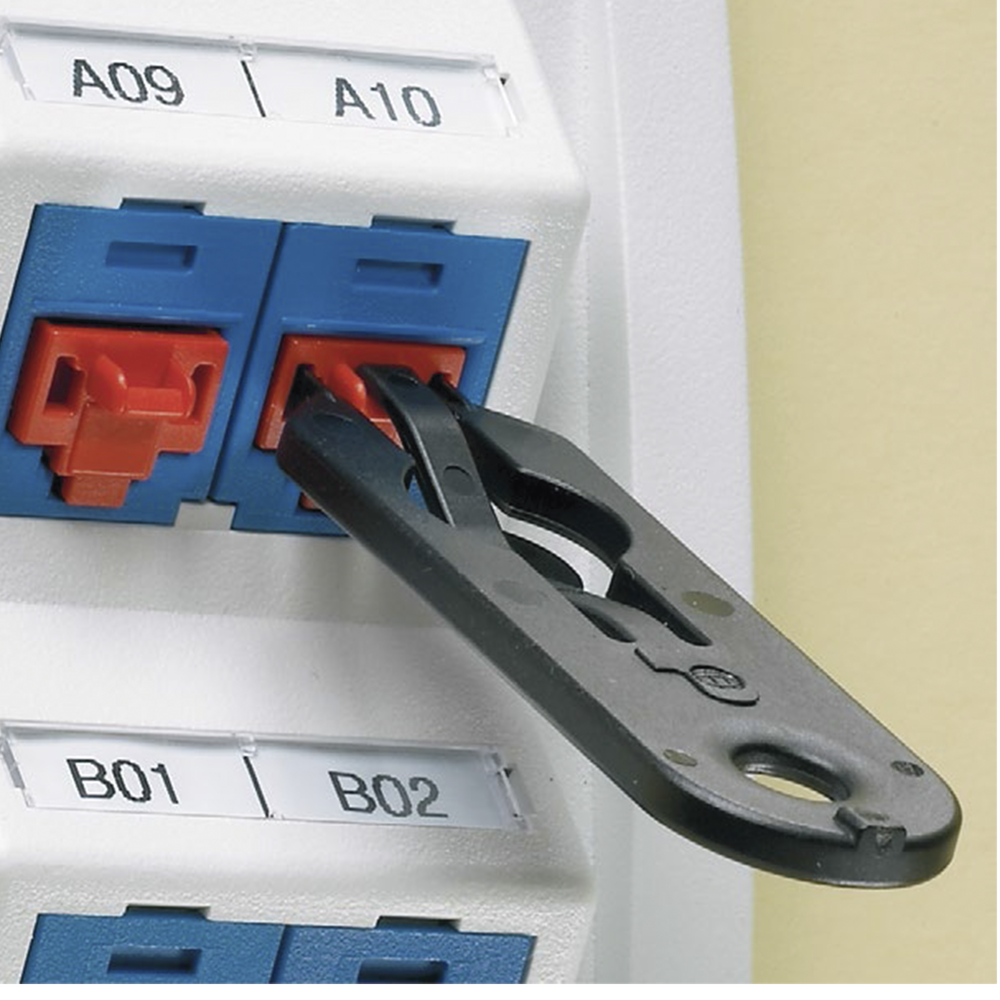 Kit de 10 Dispositivos para Bloquear Puertos Jack RJ45, Color Negro, Incluye Llave de Extracción