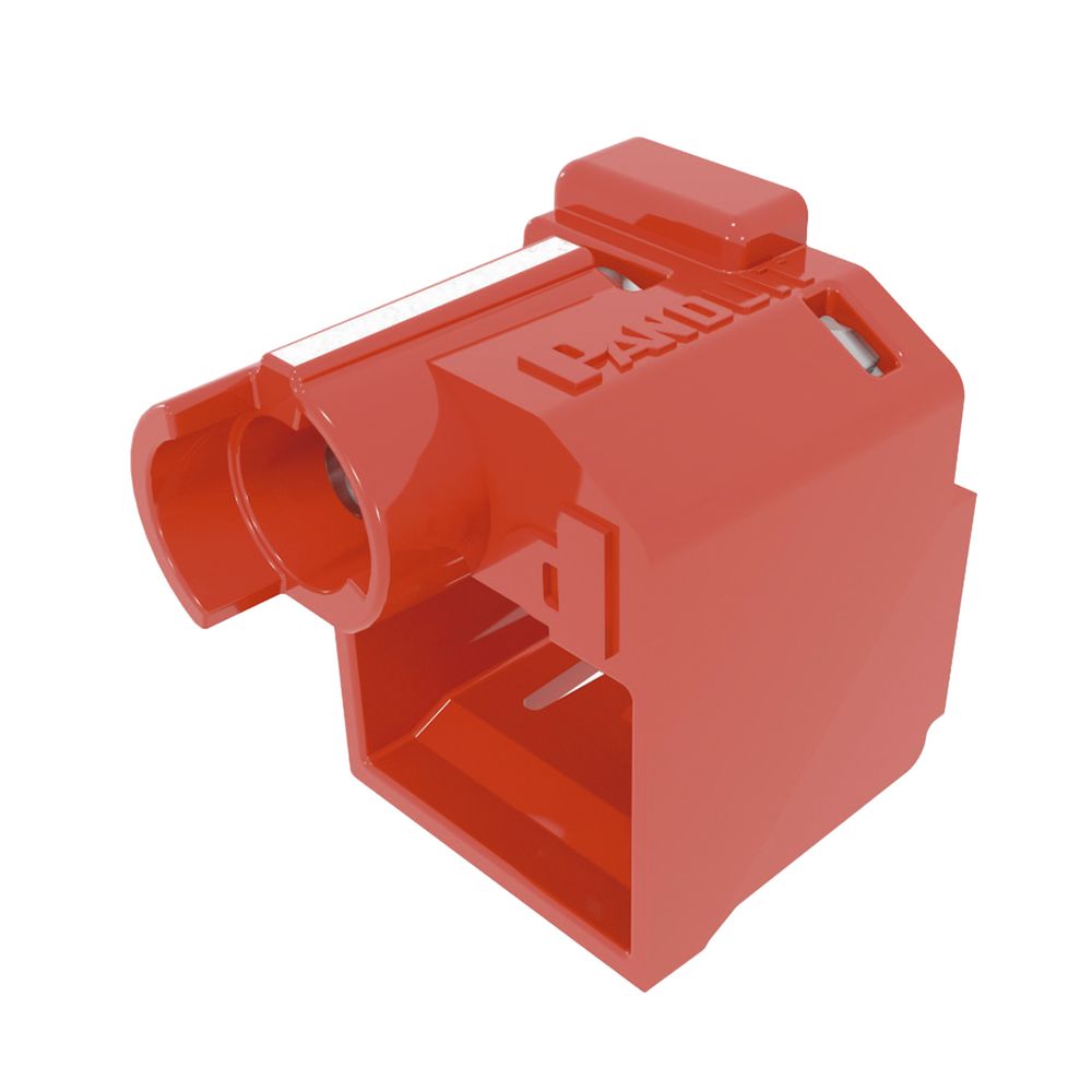 Kit de 10 Dispositivos Recubiertos para Impedir Desconexión de Plug RJ45, Color Rojo, Incluye Herramienta para Instalar/Retirar