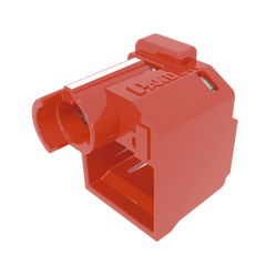 Kit de 10 Dispositivos Recubiertos para Impedir Desconexión de Plug RJ45, Color Rojo, Incluye Herramienta para Instalar/Retirar