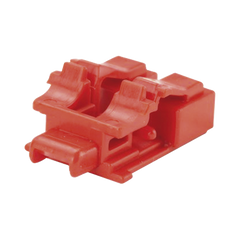 Kit de 10 Dispositivos para Bloquear Puertos de Fibra Óptica LC Duplex, Color Rojo, Incluye Llave de Extracción