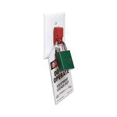 Dispositivo de Bloqueo LOTO para Interruptores Eléctricos de Palanca, de 15.2 x 22.3 mm, Color Rojo
