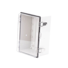 Gabinete Plástico ABS, Puerta Transparente, Uso en Intemperie IP66 (190 x 290 x 140 mm) cierre por Broche Inoxidable y Permite Cerrado con Candado y Llave (Perno 5mm) No Incluido