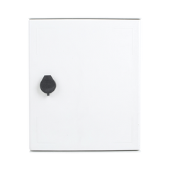Gabinete de Poliéster IP65 Uso en Intemperie (250 x 300 x 140 mm) con Placa Trasera Interior de Plástico (Incluye Chapa y Llave).