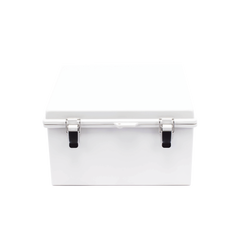 Gabinete de Plástico ABS, Uso en Intemperie ip66 (300 x 300 x 180 mm) Cierre por Broche Inoxidable y Permite Cerrado con Candado y Llave (Perno 5mm) No Incluido