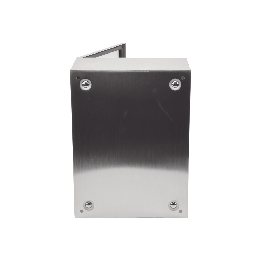 Gabinete de Acero Inoxidable IP66 Uso en Intemperie (300 x 400 x 200 mm) con Placa Interna Galvanizada.