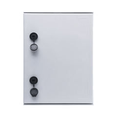 Gabinete de Poliéster IP65 Uso en Intemperie (300 x 400 x 200 mm) con Placa Trasera Interior de Plástico (Incluye Chapa y Llave).