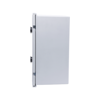Gabinete de Poliéster IP65 Uso en Intemperie (300 x 400 x 200 mm) con Placa Trasera Interior de Plástico (Incluye Chapa y Llave).