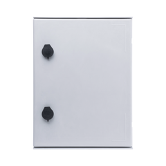 Gabinete de Poliéster IP65 Uso en Intemperie (300 x 400 x 200 mm) con Placa Trasera Interior de Plástico (Incluye Chapa y Llave).