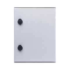 Gabinete de Poliéster IP65 Uso en Intemperie (300 x 400 x 200 mm) con Placa Trasera Interior de Plástico (Incluye Chapa y Llave).