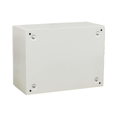 Gabinete de Acero IP66 Uso en Intemperie (400 x 300 x 300 mm) con Placa Trasera Interior Metálica y Compuerta Inferior Atornillable (Incluye Chapa y Llave T). Ideal para Centros de Carga y Tableros de Control.