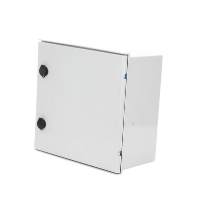 Gabinete de Poliéster IP65 Uso en Intemperie (400 x 400 x 200 mm) con Placa Trasera Interior de Plástico (Incluye Chapa y Llave).