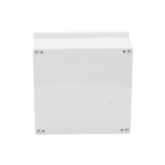 Gabinete de Poliéster IP65 Uso en Intemperie (400 x 400 x 200 mm) con Placa Trasera Interior de Plástico (Incluye Chapa y Llave).