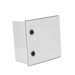 Gabinete de Poliéster IP65 Uso en Intemperie (400 x 400 x 200 mm) con Placa Trasera Interior de Plástico (Incluye Chapa y Llave).
