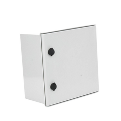 Gabinete de Poliéster IP65 Uso en Intemperie (400 x 400 x 200 mm) con Placa Trasera Interior de Plástico (Incluye Chapa y Llave).