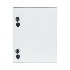Gabinete de Poliéster IP65 Uso en Intemperie (400 x 500 x 200 mm) con Placa Trasera Interior de Plástico (Incluye Chapa y Llave).