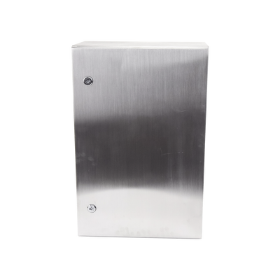 Gabinete de Acero Inoxidable IP66 Uso en Intemperie (400 x 600 x 250 mm) con Placa Interna Galvanizada.