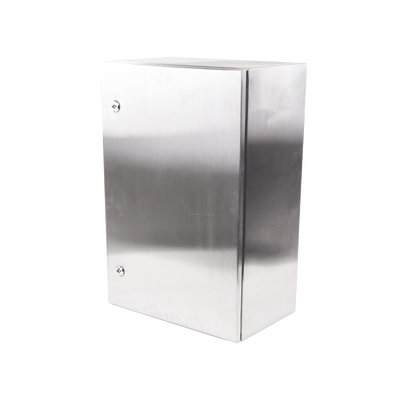 Gabinete de Acero Inoxidable IP66 Uso en Intemperie (400 x 600 x 250 mm) con Placa Interna Galvanizada.