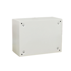 Gabinete de Acero IP66 Uso en Intemperie (500 x 300 x 300 mm) con Placa Trasera Interior Metálica y Compuerta Inferior Atornillable (Incluye Chapa y Llave T). Ideal para Centros de Carga y Tableros de Control