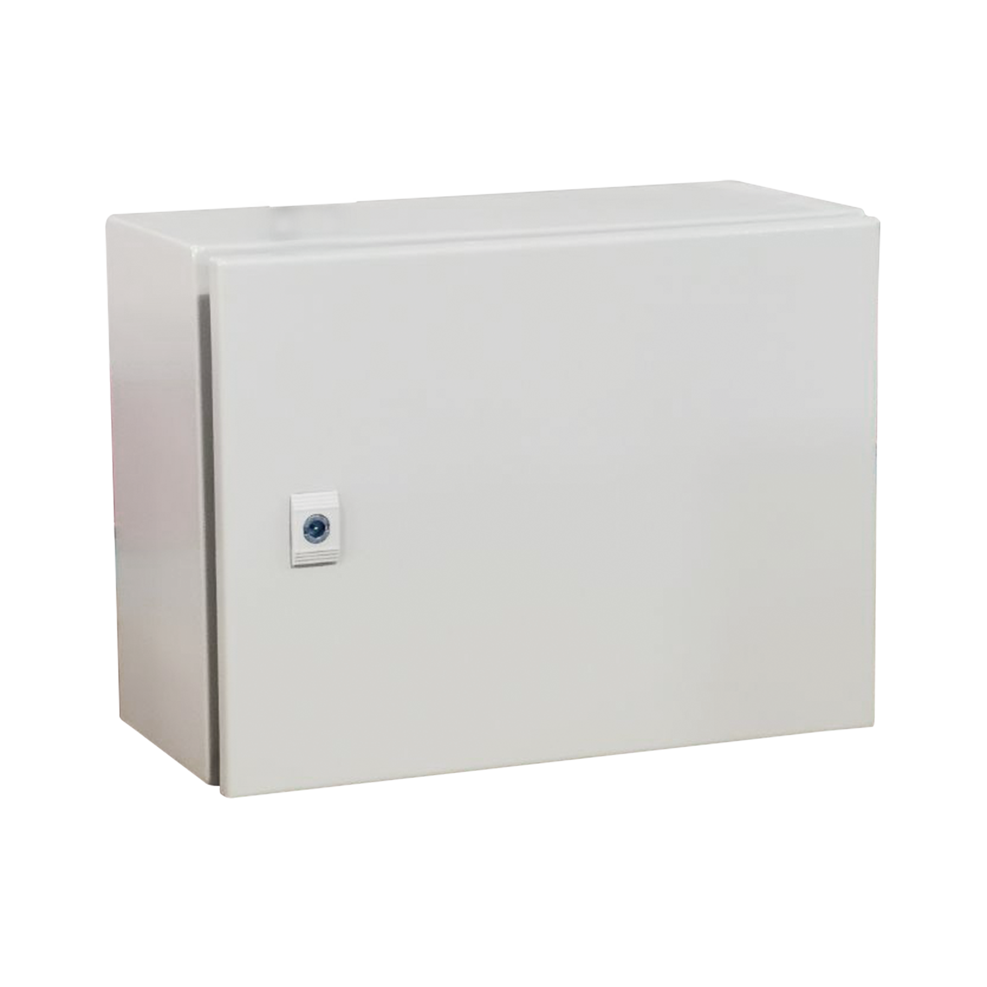 Gabinete de Acero IP66 Uso en Intemperie (500 x 300 x 300 mm) con Placa Trasera Interior Metálica y Compuerta Inferior Atornillable (Incluye Chapa y Llave T). Ideal para Centros de Carga y Tableros de Control