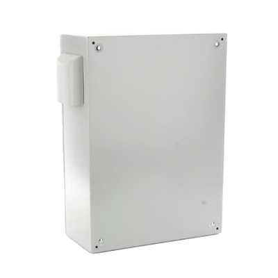Gabinete Ventilado de Acero IP55 Uso en Exterior (600 x 800 x 300 mm) con Placa Trasera Interior Metálica y Compuerta Inferior Atornillable. Incluye Ventilador, Ventilas, filtros, Chapas y Llave T.