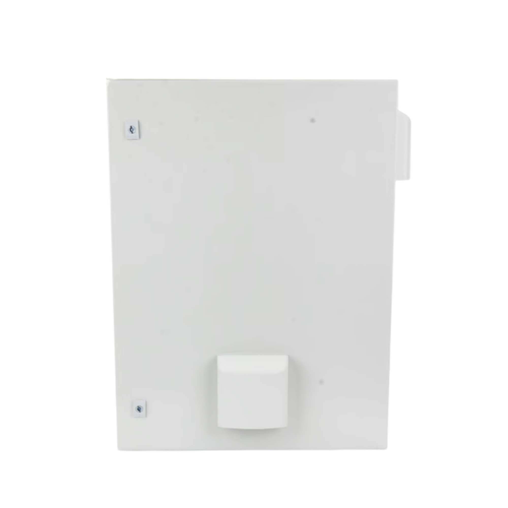 Gabinete Ventilado de Acero IP55 Uso en Exterior (600 x 800 x 300 mm) con Placa Trasera Interior Metálica y Compuerta Inferior Atornillable. Incluye Ventilador, Ventilas, filtros, Chapas y Llave T.