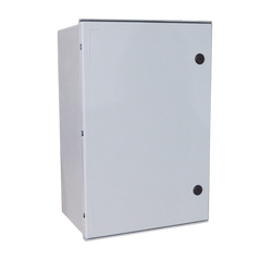 Gabinete de Poliéster IP65 Uso en Intemperie (600 x 800 x 300 mm) con Placa Trasera Interior de Plástico (Incluye Chapa y Llave).