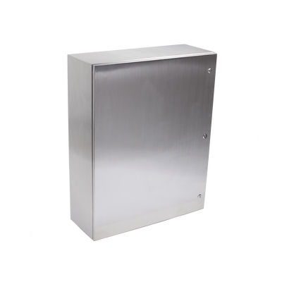 Gabinete de Acero Inoxidable IP66 Uso en Intemperie (800 x 1000 x 300 mm) con Placa Interna Galvanizada.