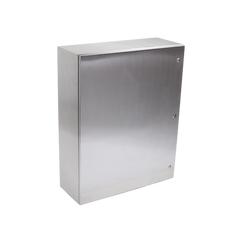 Gabinete de Acero Inoxidable IP66 Uso en Intemperie (800 x 1000 x 300 mm) con Placa Interna Galvanizada.