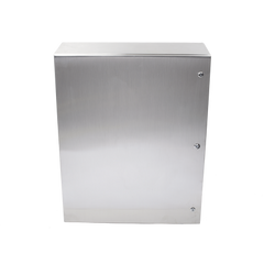 Gabinete de Acero Inoxidable IP66 Uso en Intemperie (800 x 1000 x 300 mm) con Placa Interna Galvanizada.