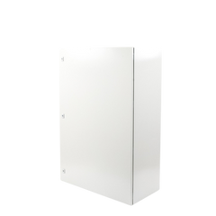 Gabinete de Acero IP66 Uso en Intemperie (800 x 1200 x 400 mm) con Placa Trasera Interior Metálica y Compuerta Inferior Atornillable (Incluye Chapa y Llave).