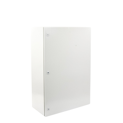 Gabinete de Acero IP66 Uso en Intemperie (800 x 1200 x 400 mm) con Placa Trasera Interior Metálica y Compuerta Inferior Atornillable (Incluye Chapa y Llave).