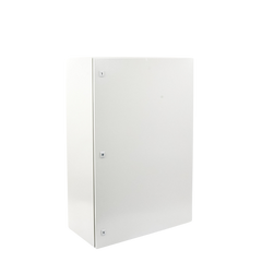 Gabinete de Acero IP66 Uso en Intemperie (800 x 1200 x 400 mm) con Placa Trasera Interior Metálica y Compuerta Inferior Atornillable (Incluye Chapa y Llave).