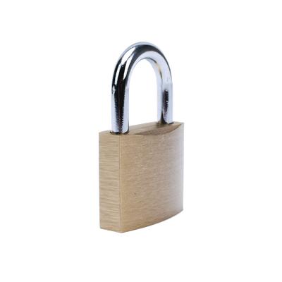 Candado de Latón Cuerpo 40 x 40 mm Con 3 Llaves. Diam. de Perno: 6.2 mm