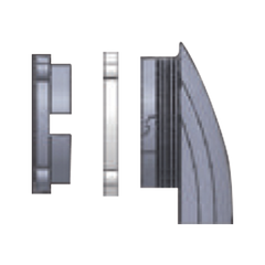 Ventila de 60 mm para Respiración de Gabinetes Sellados tipo NEMA/IP. Compatible con ventilador de 60 mm.