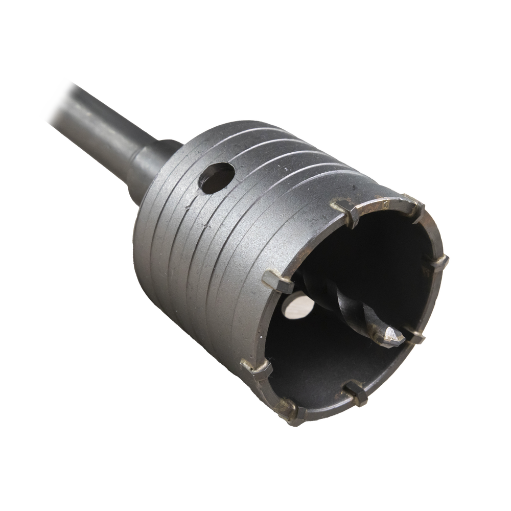 Broca Pasamuros SDS, Sacabocado para Concreto de 65mm con Extensión de 220mm