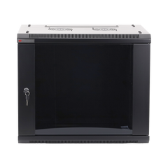 Gabinete PRECISION, Con Puerta de Cristal Templado, de 19in, 9UR, 450mm de Profundidad, Color Negro