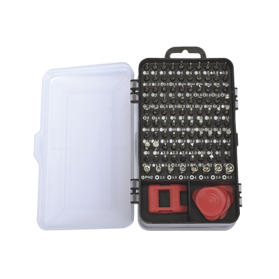 Juego de Reparación de Pantallas o Dispositivos Electrónicos de Uso Fino con 115 piezas con Estuche de Almacenaje.
