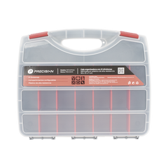 Caja Organizadora con 21 Divisiones Fabricada en Plástico de Alta Resistencia de 38x31x7 cm.