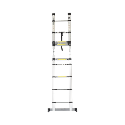 Escalera Telescópica de Aluminio Tipo Tijera de 1.9 + 1.9 Metros de Altura