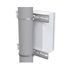 Montaje de Metal Galvanizado para Poste Universal para Gabinetes de Ancho Hasta 30 cm.