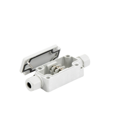 Caja de Conexión Exterior con Terminales Intermedias para 3 Líneas (Tornillo simple). Incluye Glándulas.