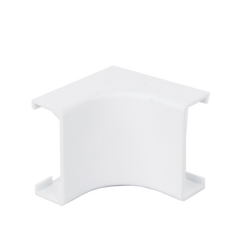 Esquinero interior blanco de PVC auto extinguible, para canaleta PT48 (6120-01002