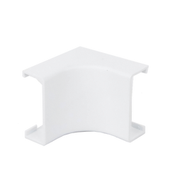 Esquinero interior blanco de PVC auto extinguible, para canaleta PT48 (6120-01002