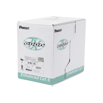 Bobina de Cable UTP 305 m. de Cobre, TX6000™ PanNet, Reelex, Gris Internacional, Categoría 6 Mejorado (23 AWG), PVC (CM), de 4 pares